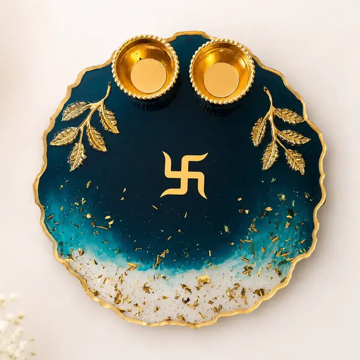 Resin pooja tray